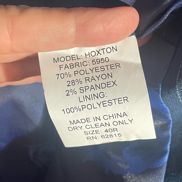 NWT Saville Row Striped Blazer - Model Hixon - Brit Slim SIZE 40R - Picture 5 of 7